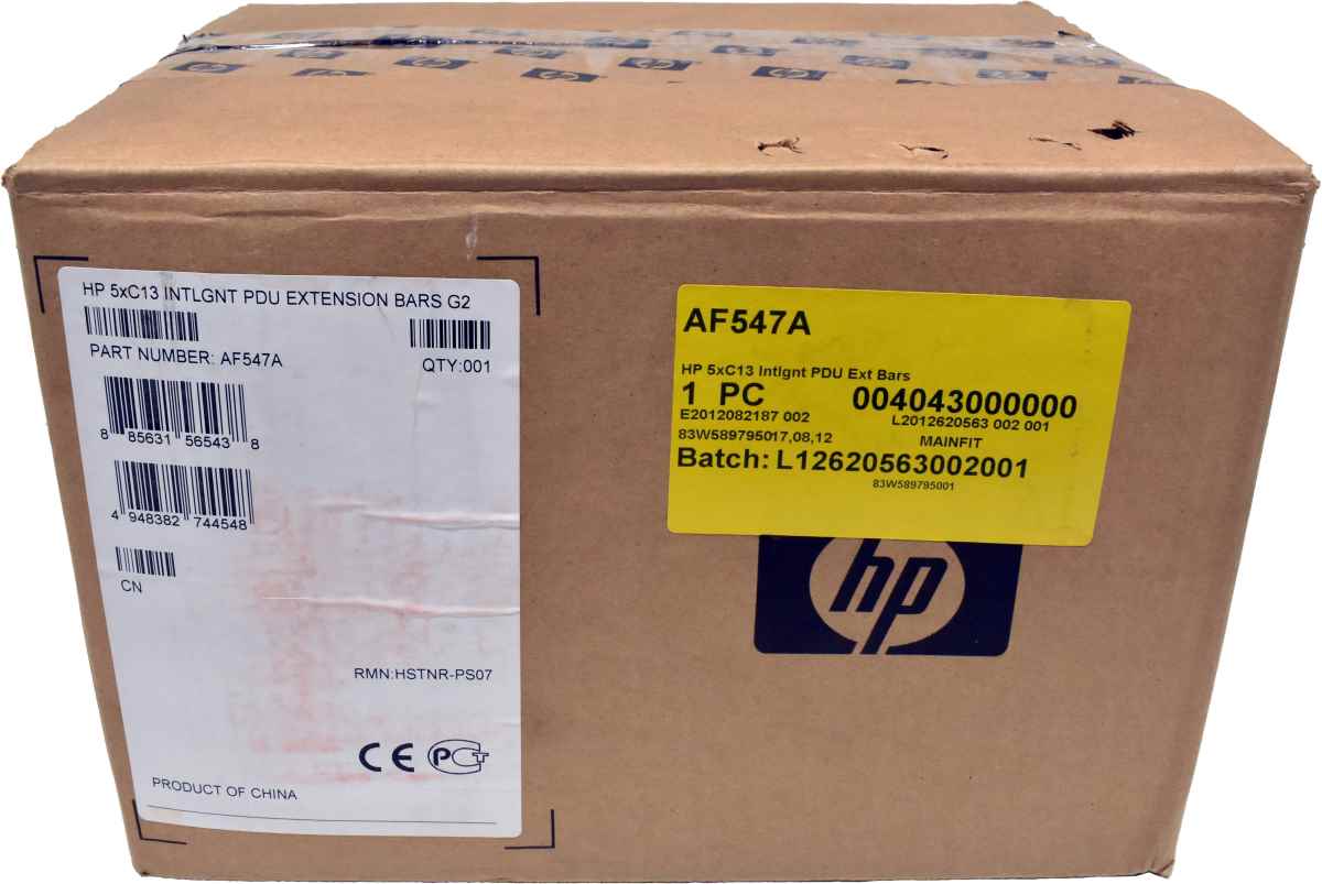 HP 5xC13 INTLGNT PDU EXTENSION BARS G2 AF547A NEW NEU