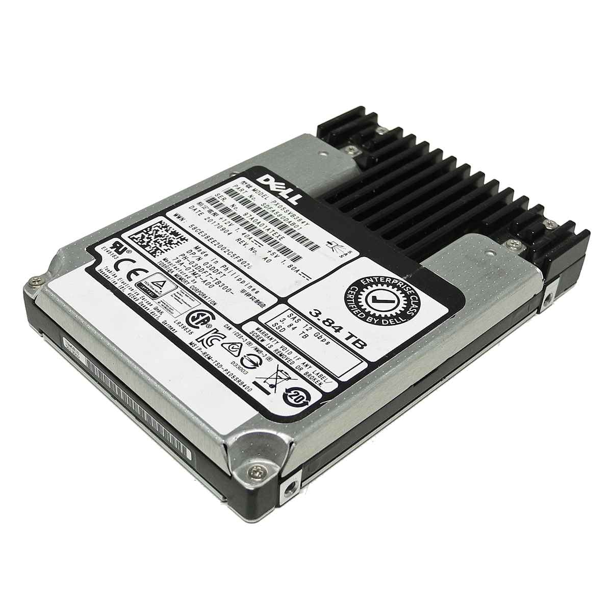 Dell Toshiba PX05SVB384Y 3.84TB SAS 12Gb/s 2.5“ Solid State Drive (SSD) 03DDFT Dell Toshiba PX05SVB384Y 3.84TB SAS 12Gb/s 2.5“ Solid State Drive (SSD) 03DDFT