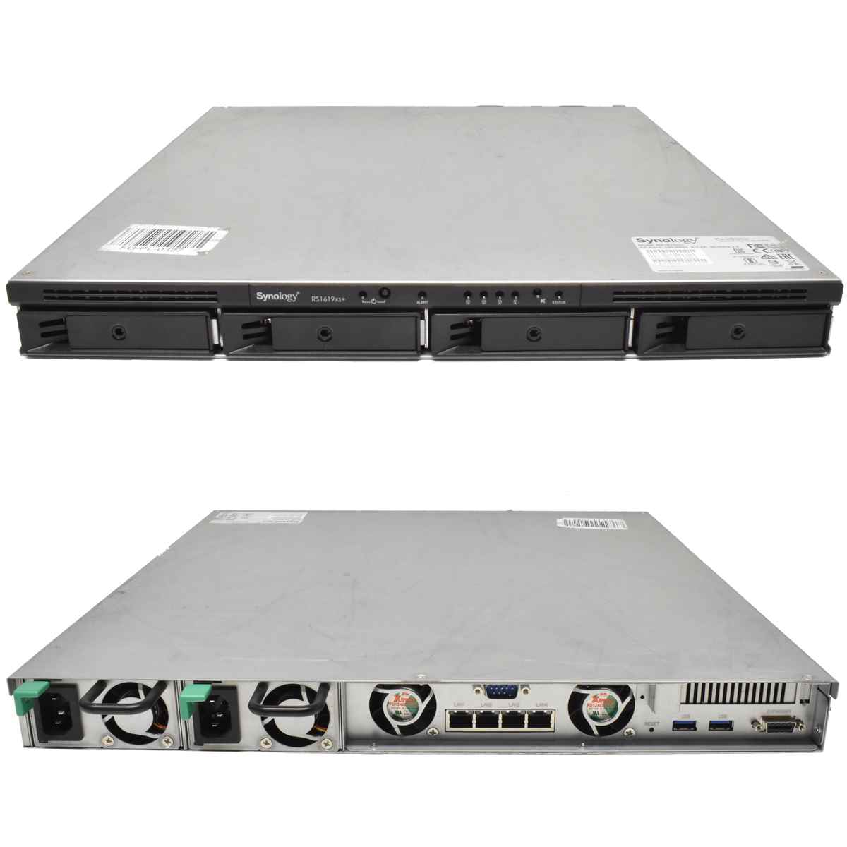 Synology RS1619xs+ NAS Rack Station Intel D-1527 QC 2,2 GHz CPU 8GB PC4 4x LFF Synology RS1619xs+ NAS Rack Station Intel D-1527 QC 2,2 GHz CPU 8GB PC4 4x LFF