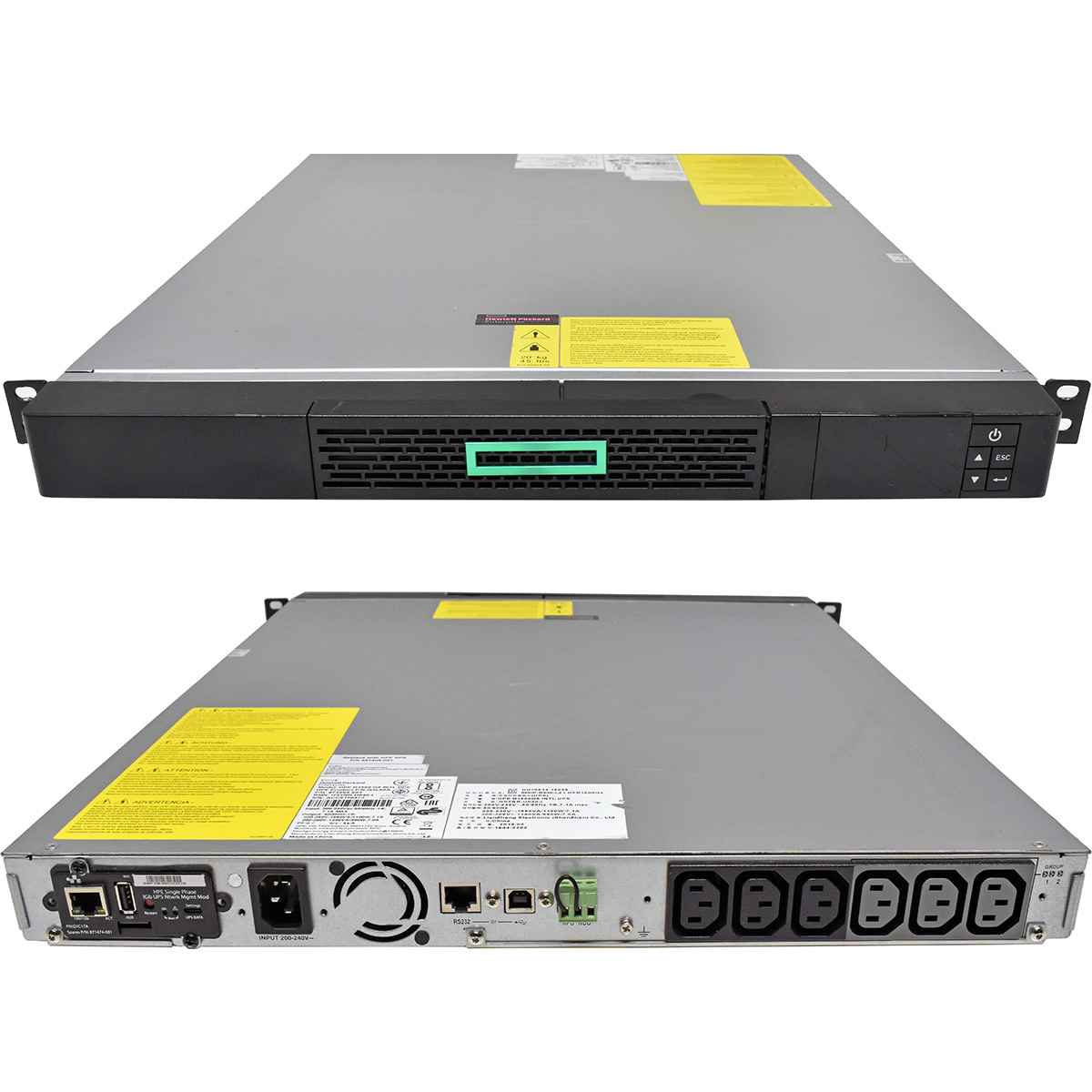 HP R1500 G5 INTL UPS Q1L90A 872504-003 881406-001 1550W +NIC Module +Batteries