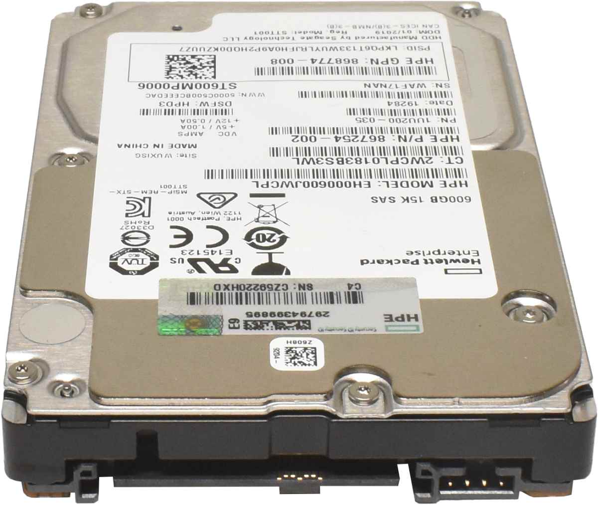 HP Seagate 600GB 2.5" 15K 12G SAS HDD Festplatte EH000600JWCPL ST600MP0006 HP Seagate 600GB 2.5" 15K 12G SAS HDD Festplatte EH000600JWCPL ST600MP0006