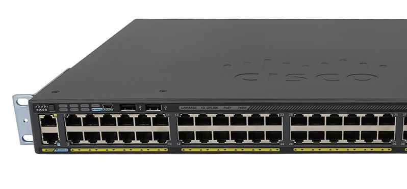 Cisco WS-C2960X-48FPS-L 48-Port PoE+ RJ-45 GE Switch 4x SFP +Rack Ears + C2960X-STACK Cisco WS-C2960X-48FPS-L 48-Port PoE+ RJ-45 GE Switch 4x SFP +Rack Ears + C2960X-STACK