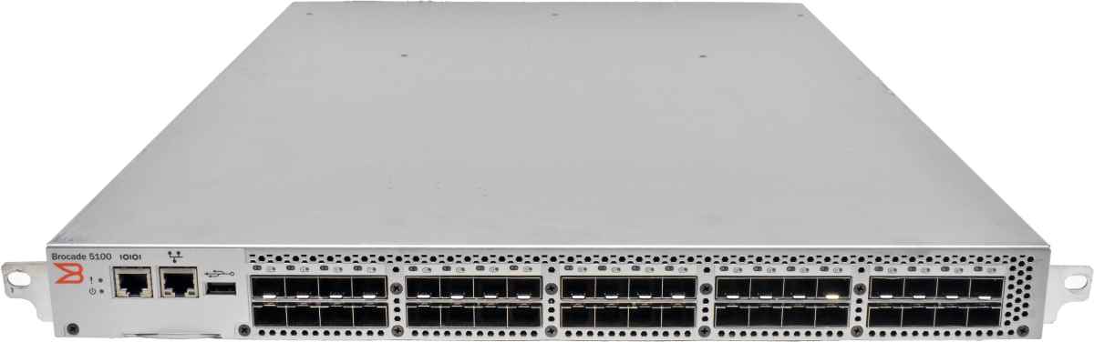 Brocade 5100 NA-5120-0008 80-1001589 FC Switch 24 akt. Ports