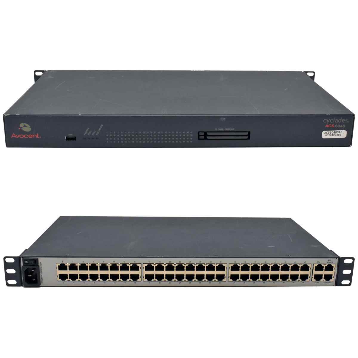 Avocent Cyclades ACS6048SAC 520-569-511 48-Port Console Server +Rack Ears