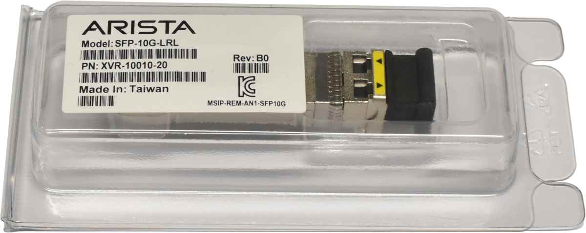 Arista Original GBIC SFP-10G-LRL 10Gbps SFP+ 1310nm 1km XVR-10010-20 Rev: B0 Neu