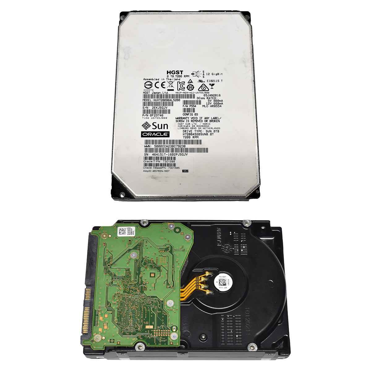 HGST Sun Oracle 8TB 3,5" SAS 12G 7,2K HDD Festplatte HUH728080AL5200 0F23746 HGST Sun Oracle 8TB 3,5" SAS 12G 7,2K HDD Festplatte HUH728080AL5200 0F23746