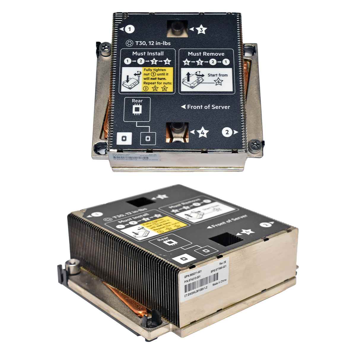 HP 874209-001 865311-001 877966-001 CPU 1 Heatsink for ProLiant BL460C G10