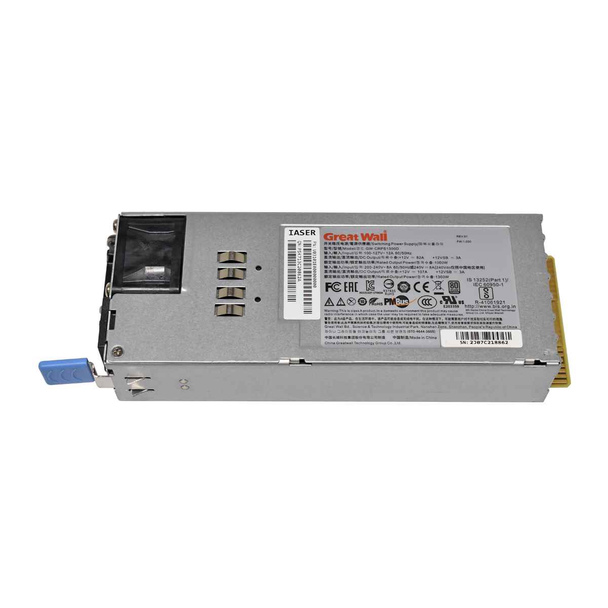 Great Wall 1300W Netzteil Power Supply GW-CRPS1300D Great Wall 1300W Netzteil Power Supply GW-CRPS1300D