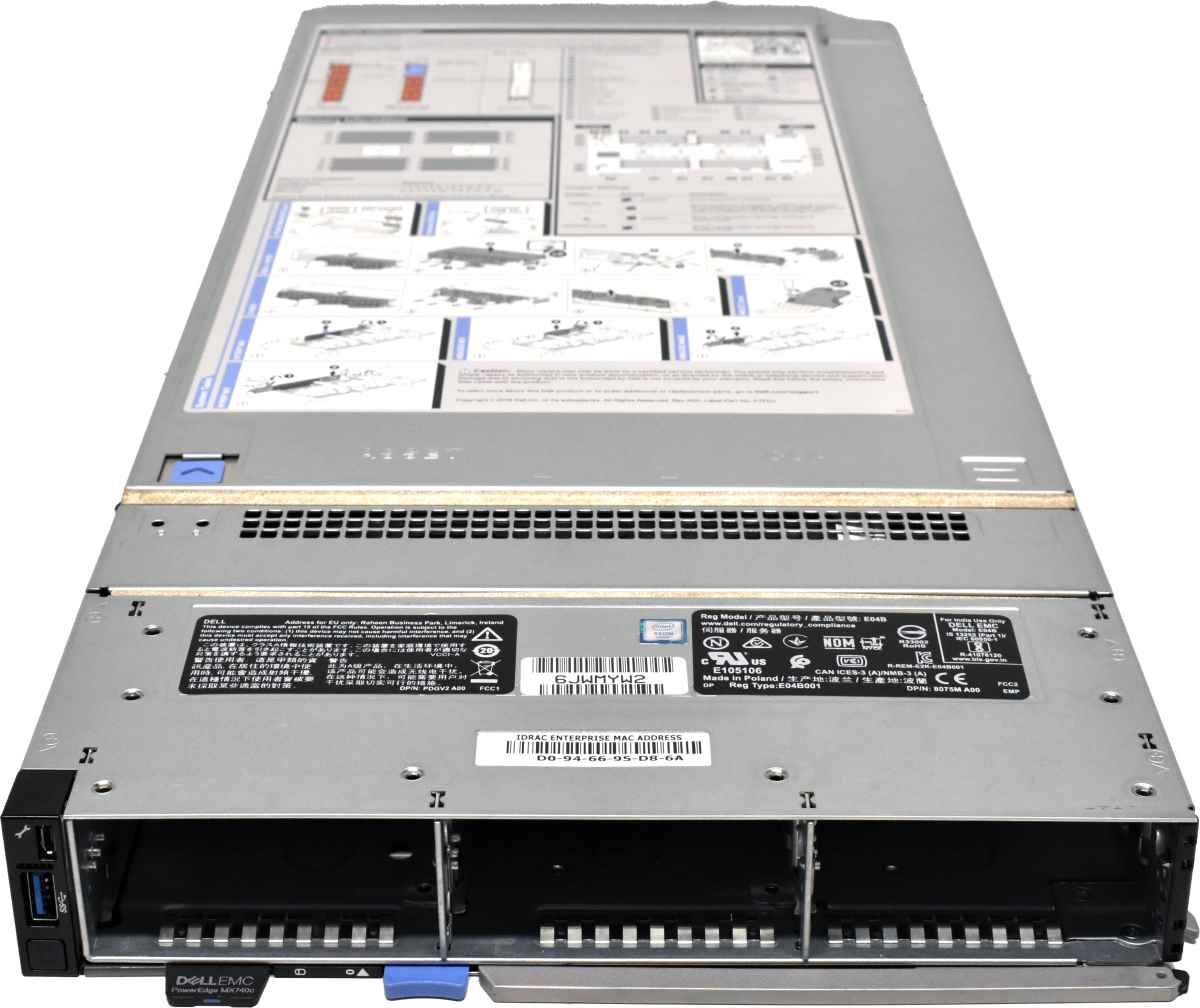 DELL PowerEdge MX740c Blade Server Chassis mit Mainboard PERC H730p MX QL41262 10/25GbE BOSS VG384 IDRAC DELL PowerEdge MX740c Blade Server Chassis mit Mainboard PERC H730p MX BOSS VG384 IDRAC