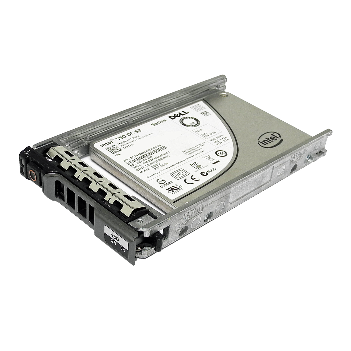 Dell Intel SSD DC S3610 Series 400GB 2.5 Zoll 6Gb SATA SSDSC2BX400G4R mit Rahmen Dell Intel SSD DC S3610 Series 400GB 2.5" 6Gb SATA SSDSC2BX400G4R Server Storage