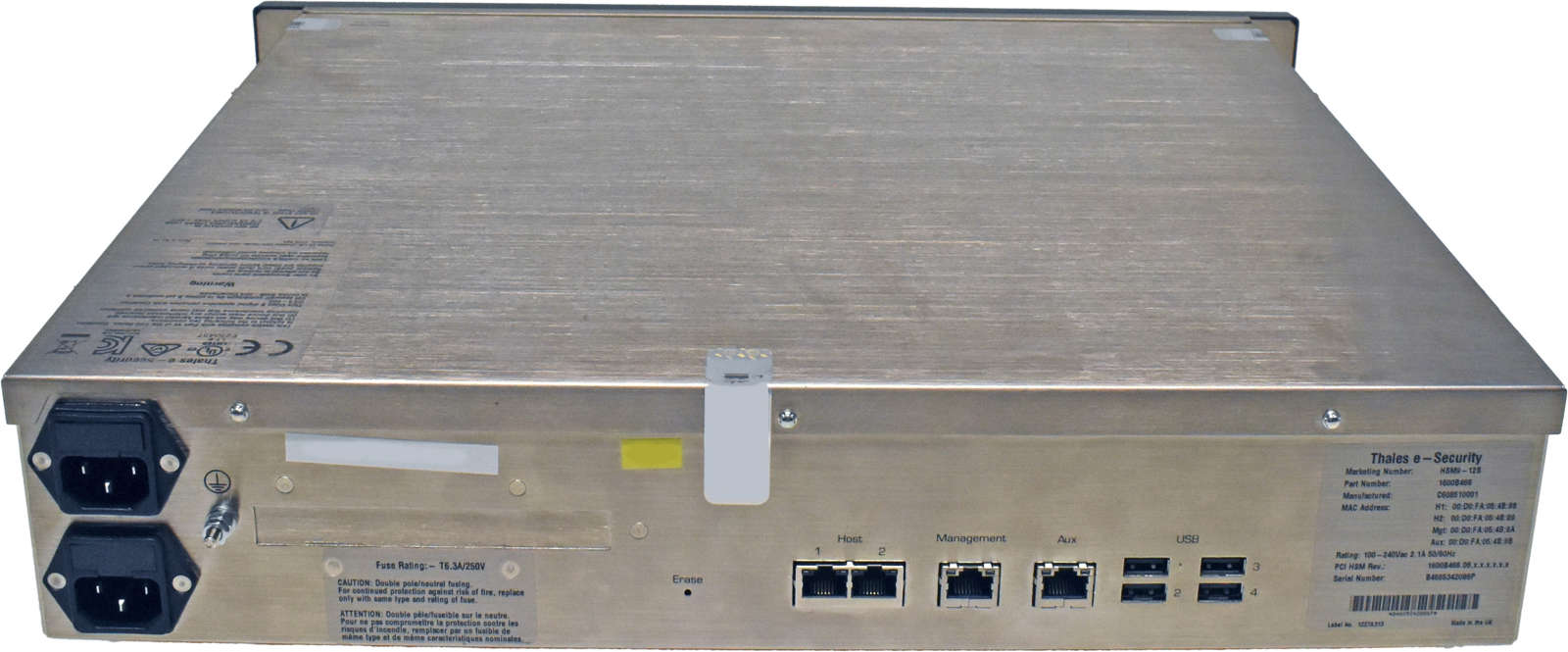 Thales-Hardware-Security-Module-HSM9-12S-Payshield-002.jpg Thales Hardware Security Module HSM9-12S Payshield 1600B44.06 1U Rack