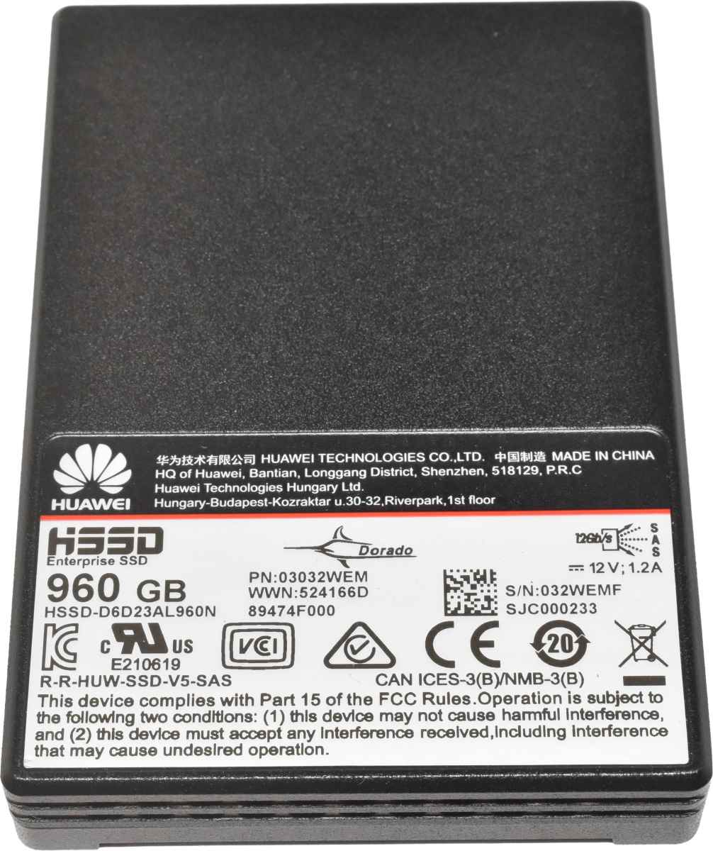 Huawei Enterprise HSSD-D6D23AL960N V5 960GB 2.5" 12G SAS SSD 03032WEM Huawei Enterprise HSSD-D6D23AL960N V5 960GB 2.5" 12G SAS SSD 03032WEM Server Storage