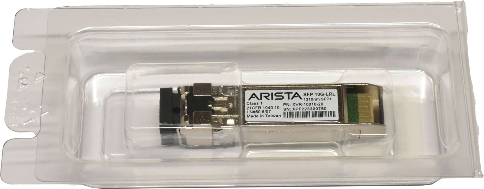 Arista-Original-GBIC-SFP-10G-LRL-10Gbps-SFP-1310nm-003.jpg 5x Arista Original GBIC SFP-10G-LRL 10Gbps SFP+ 1310nm 1km XVR-10010-20 Rev: B1 Neu