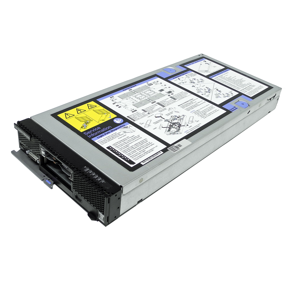 IBM Flex System Manager 8731-A1G 1x Intel E-2650 CPU 2x 200GB SSD 32GB RAM IBM Blade Server / Lenovo Flex System Manager 8731 1x 2,5" HDD 2x 1,8" SSD
