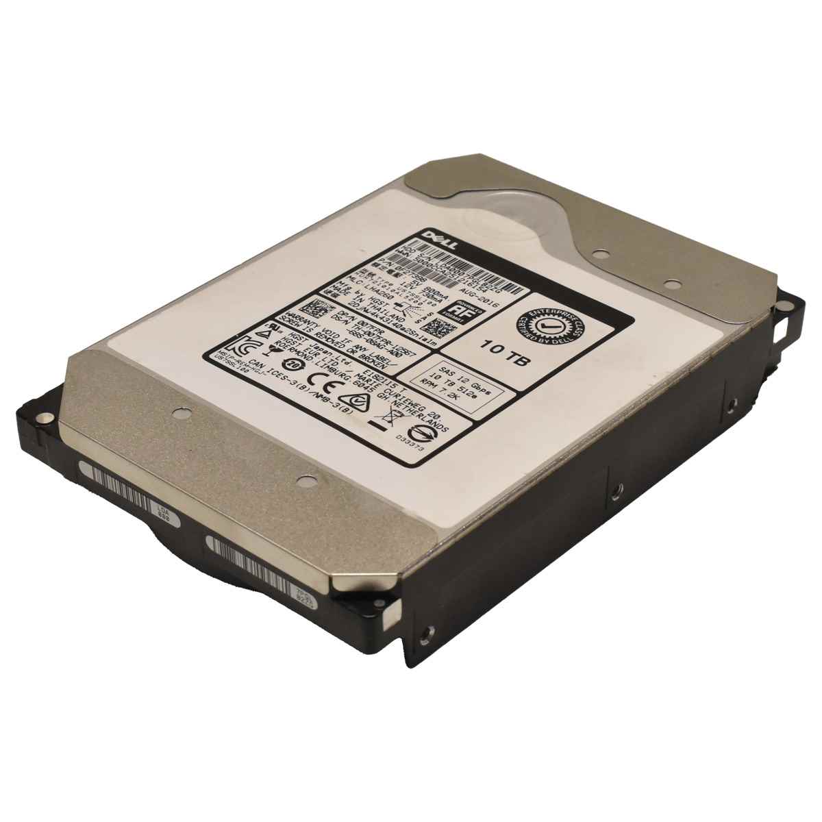 DELL HGST 10 TB 512e 7.2K SAS 12G HDD Festplatte HUH721010AL5200 007FPR