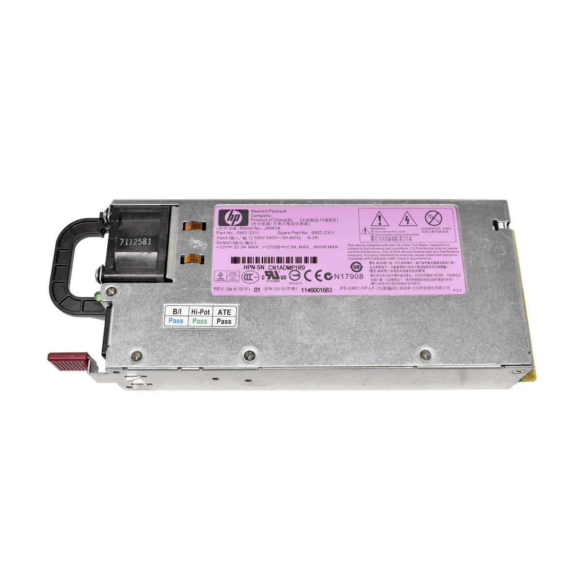 HP 400W Netzteil Power Supply J9581A 0957-2311 HP 400W Netzteil Power Supply J9581A 0957-2311