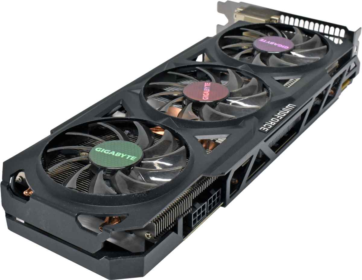 Gigabyte Windforce GV-R927XOC-2GD AMD Radeon R9 270X Graphics Card Curacao 2GB GDDR5 PCIe 3.0 x16 DP HDMI 2x DVI