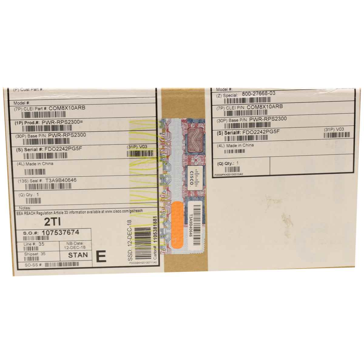 Cisco Redundant Power System PWR-RPS 2300 Chassis, No Power Supply NEU / NEW Cisco Redundant Power System PWR-RPS 2300 Chassis, No Power Supply NEU / NEW