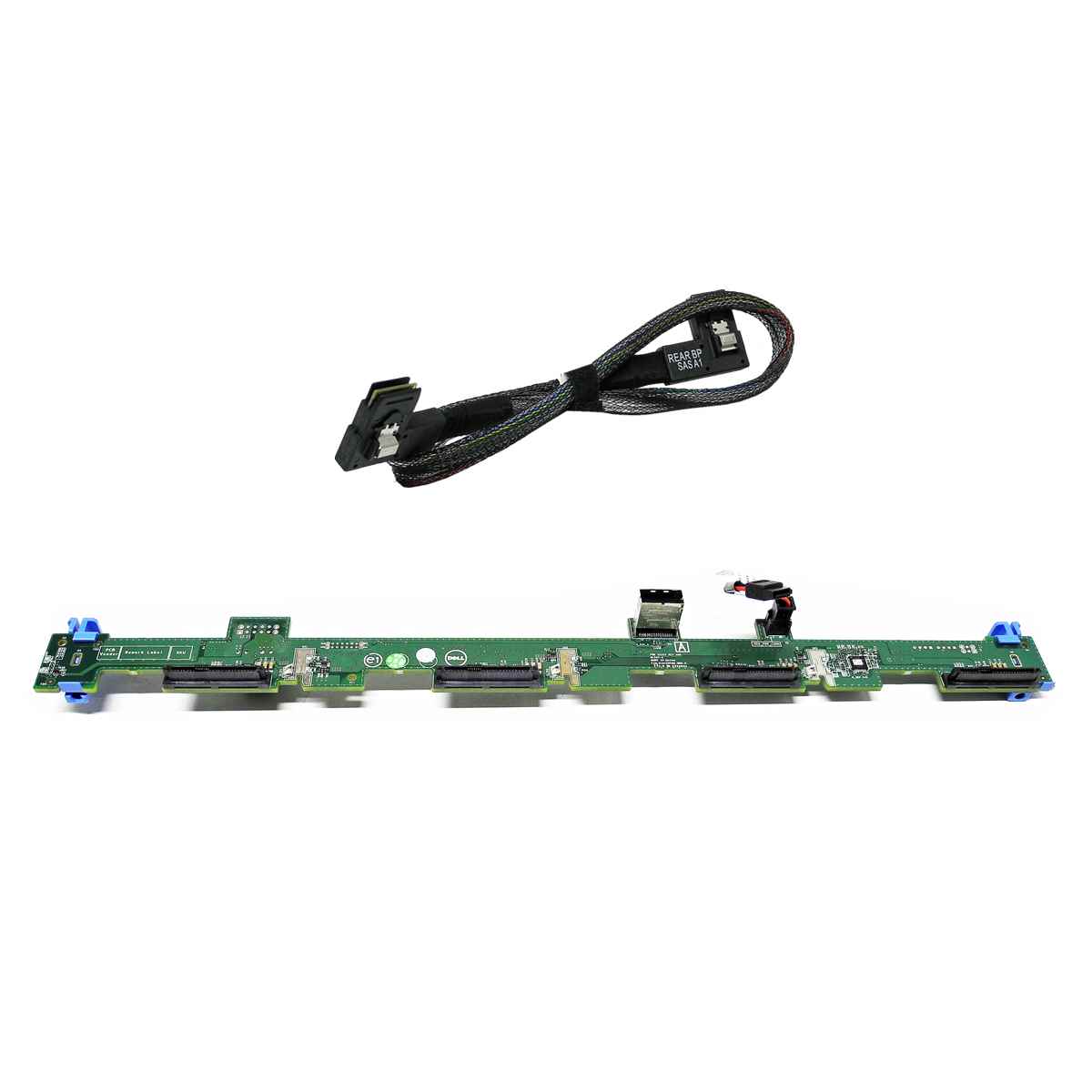 DELL 0P7H13 SAS/SATA Backplane 4 x 2.5” für PowerEdge R320 R420 + 2x Kabel