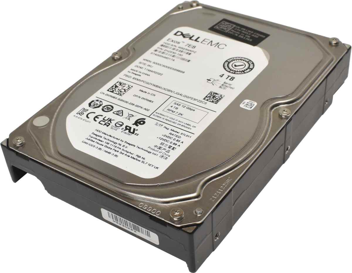Dell EMC 4TB 3.5" 12G 7.2K SAS HDD Festplatte ST4000NM017A 2HZ230-150 0KRM6X