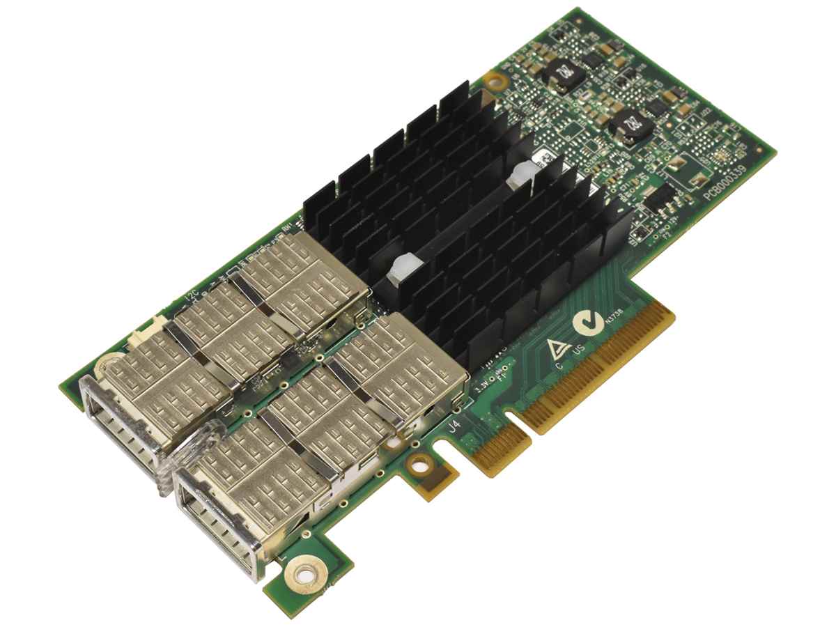 Fujitsu CA05954-2102 A3C40136900 Dual-Port FDR 54G QSFP+ Infiniband HCA Network Adapter PCIe x8 ohne Bracket