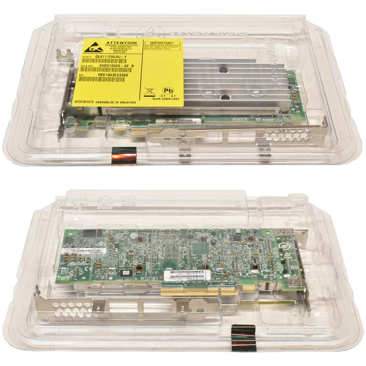 Fujitsu Qlogic QL41112HLRJ-F QL41112 2x Port 10Gbps PCIe FP LP AH2010405-42 NEW Fujitsu Qlogic QL41112HLRJ-F QL41112 2x Port 10Gbps PCIe FP LP AH2010405-42 NEW
