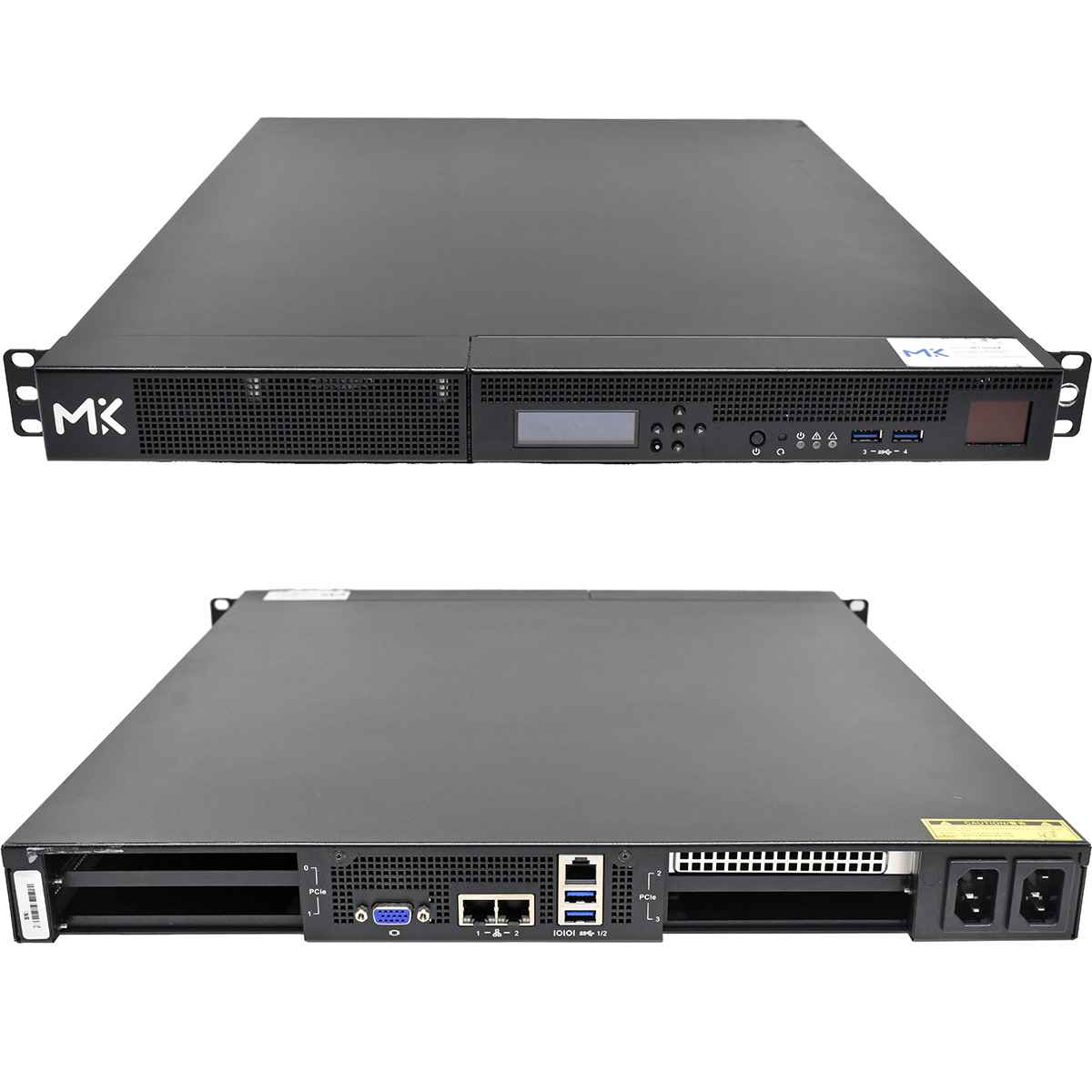 MK Advantech VEGA-7010 High Density Video Server for Multi-channel 4K/8K HEVC En-and Decoding Rack Ears
