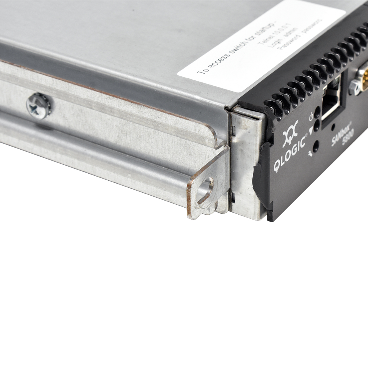 QLogic SANbox SB5802V-20A8 31970-01 8G 20-Port Stackable FC Switch 20 Mini GBICs QLogic SANbox SB5802V-20A8 31970-01 8G 20-Port Stackable FC Switch 20 Mini GBICs