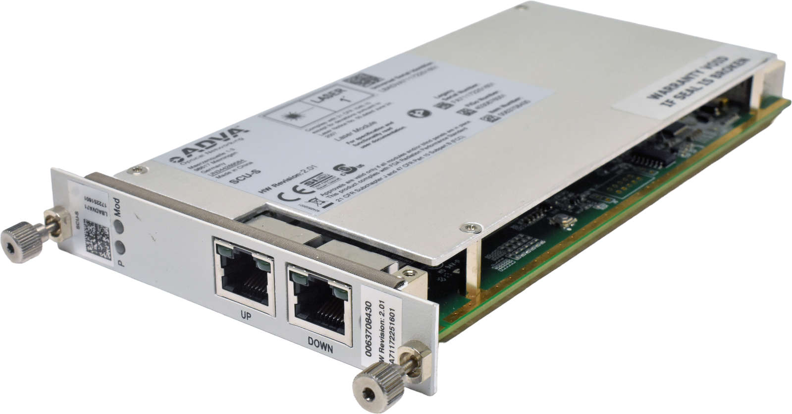 ADVA SCU-S 0063708430 Dual-Port RJ-45 NIC for FSP 3000R7