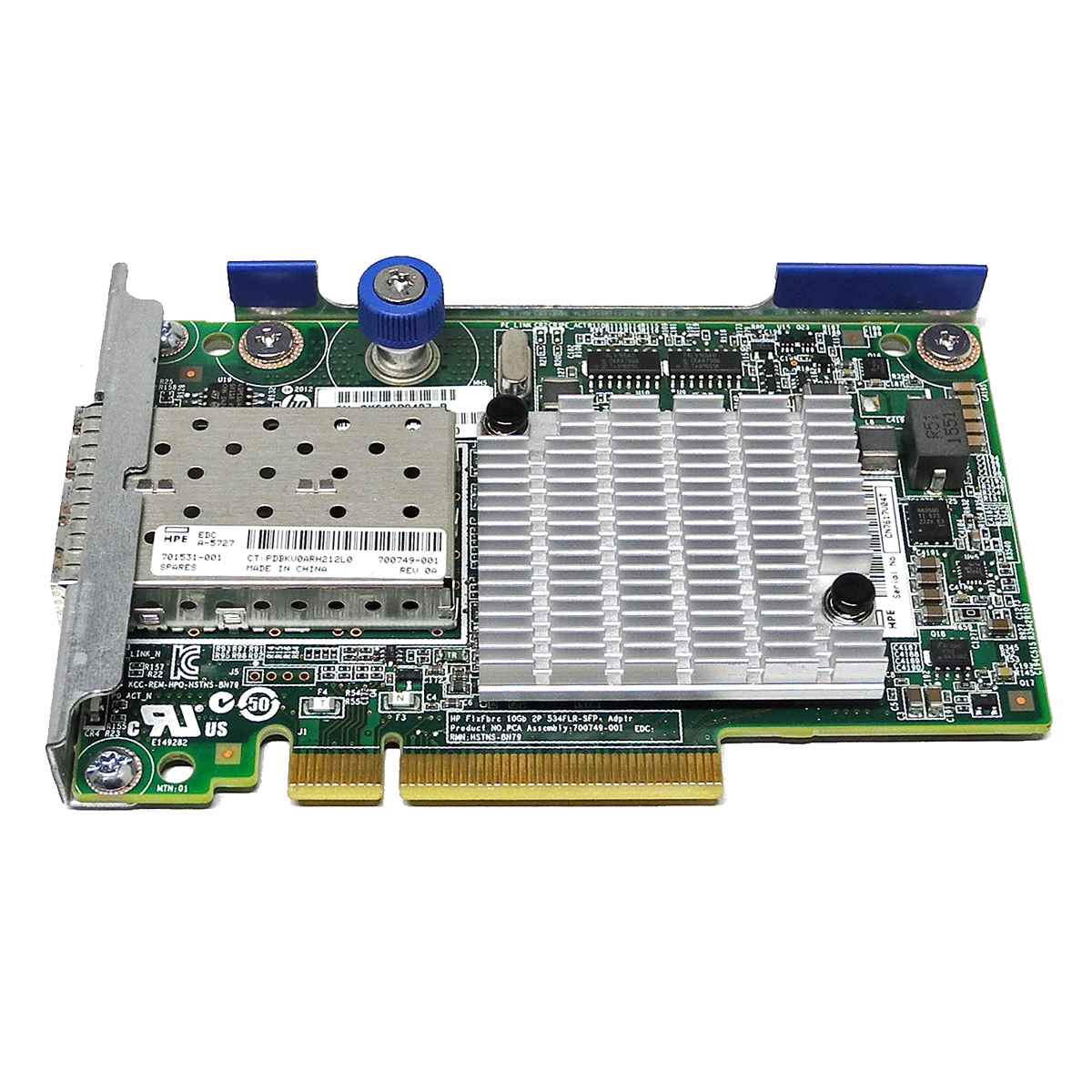 HP 534FLR-SFP+ Dual-Port PCIe x8 10GbE Network Adapter 700749-001 701531-001 HP 534FLR-SFP+ Dual-Port PCIe x8 10GbE Network Adapter 700749-001 701531-001