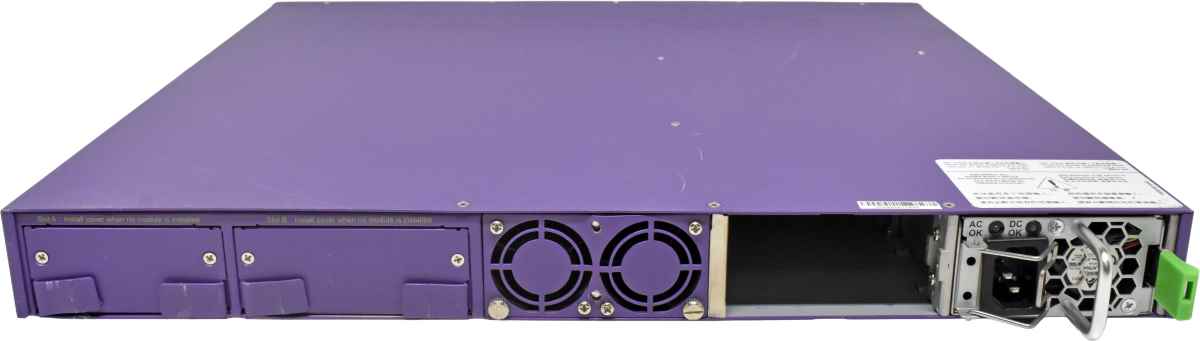 Extreme Summit X460-48t 16402 48-Port RJ-45 GE Switch 4x 1G SFP 1x PSU FAN bracket bail missing