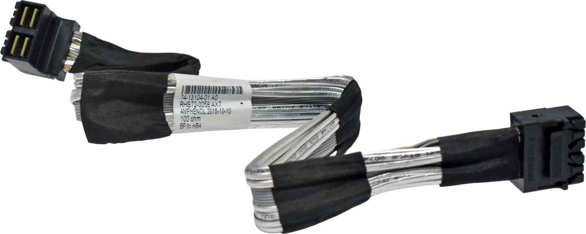 Cisco Amphenol RHS72-0058 74-13104-01 12G MiniSAS HD Data Cable 0,45m double SFF-8643 - SFF-8643 for UCS C240 M4 Cisco Amphenol RHS72-0058 74-13104-01 12G MiniSAS HD Data Cable 0,45m double SFF-8643 - SFF-8643 for UCS C240 M4