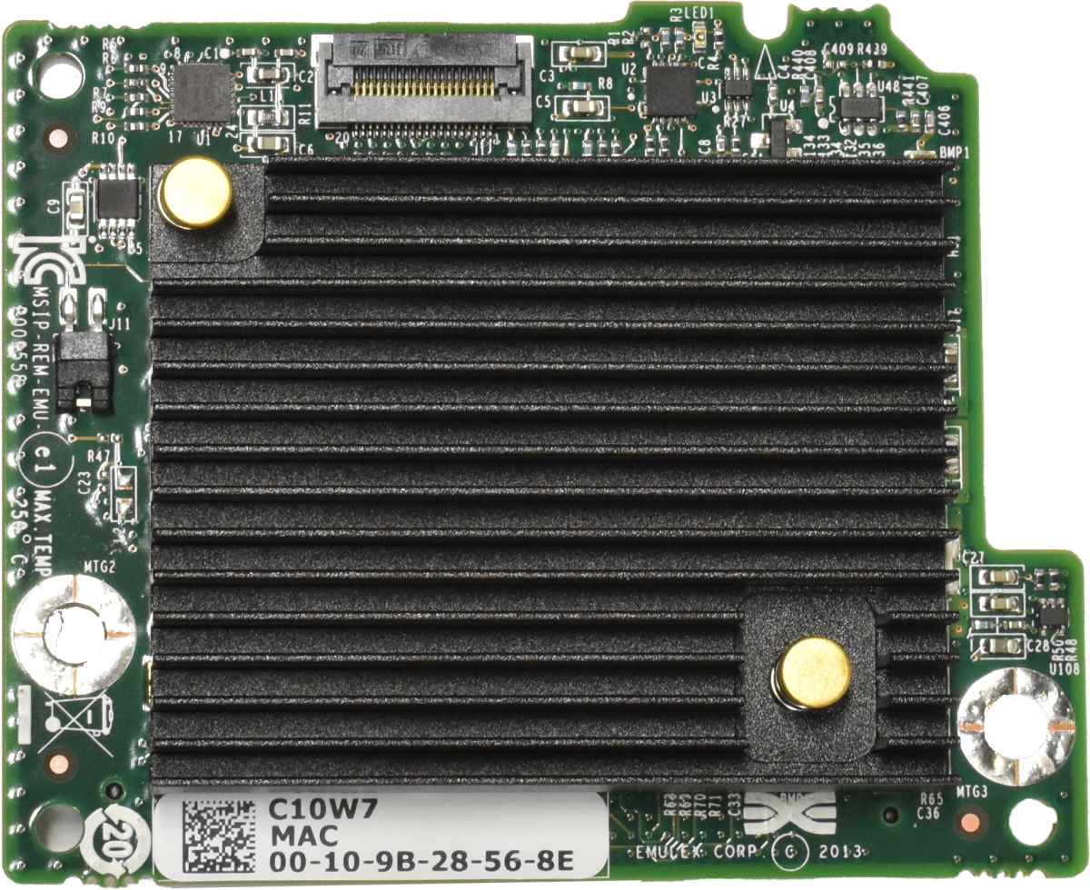 EMULEX / DELL P009558 10G Dual Port Blade Network Daughter Card C10W7 P009558-41M EMULEX / DELL P009558 10G Dual Port Blade Network Daughter Card C10W7 P009558-41M
