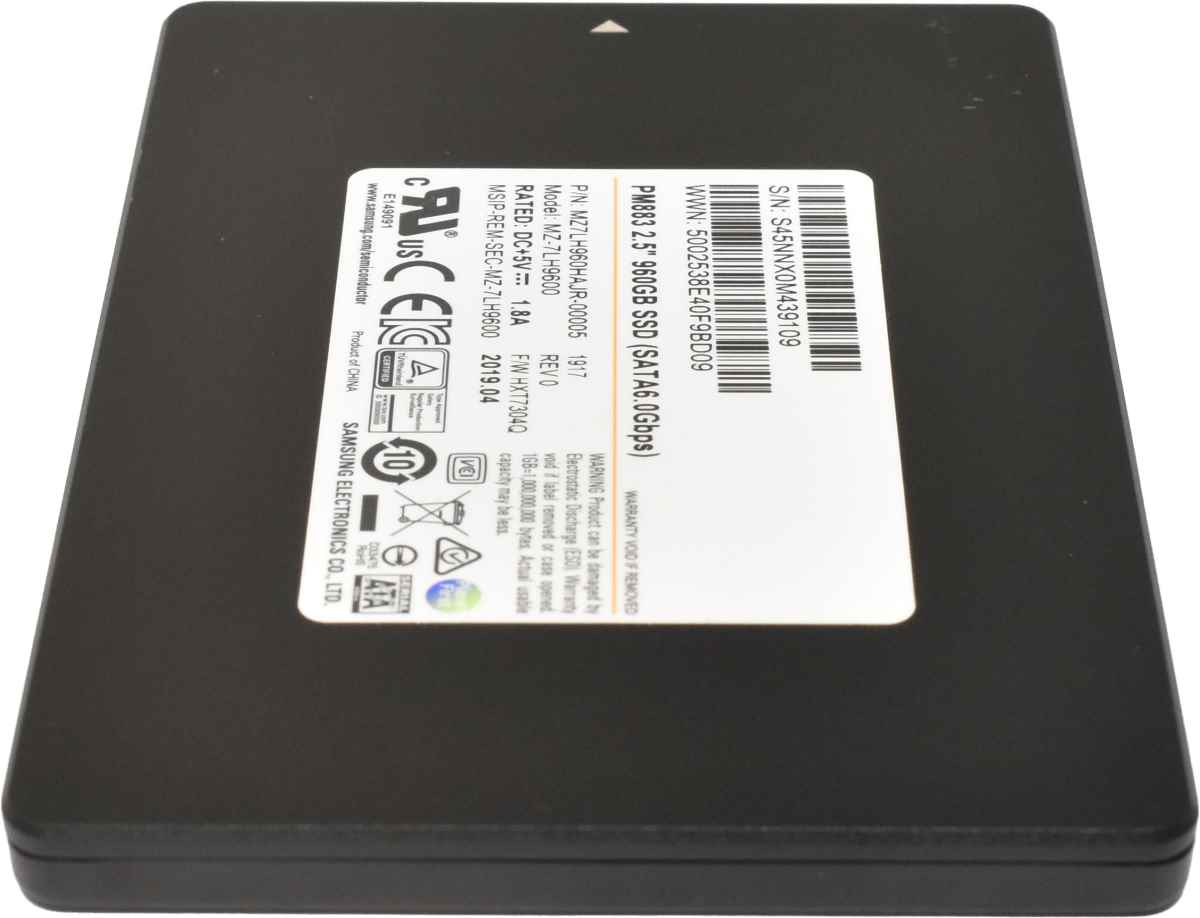 Samsung PM883 960GB 2.5" 6G SATA SSD MZ-7LH9600 Server Storage Samsung PM883 960GB 2.5" 6G SATA SSD MZ-7LH9600 Server Storage