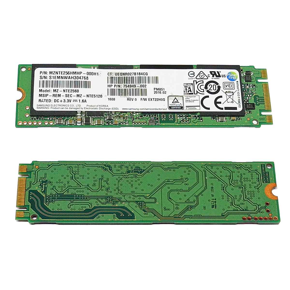 HP Samsung MZ-NTE2560 Solid State Drive (SSD) 256 GB M.2 2280 SATA 754949-002 HP Samsung MZ-NTE2560 Solid State Drive (SSD) 256 GB M.2 2280 SATA 754949-002