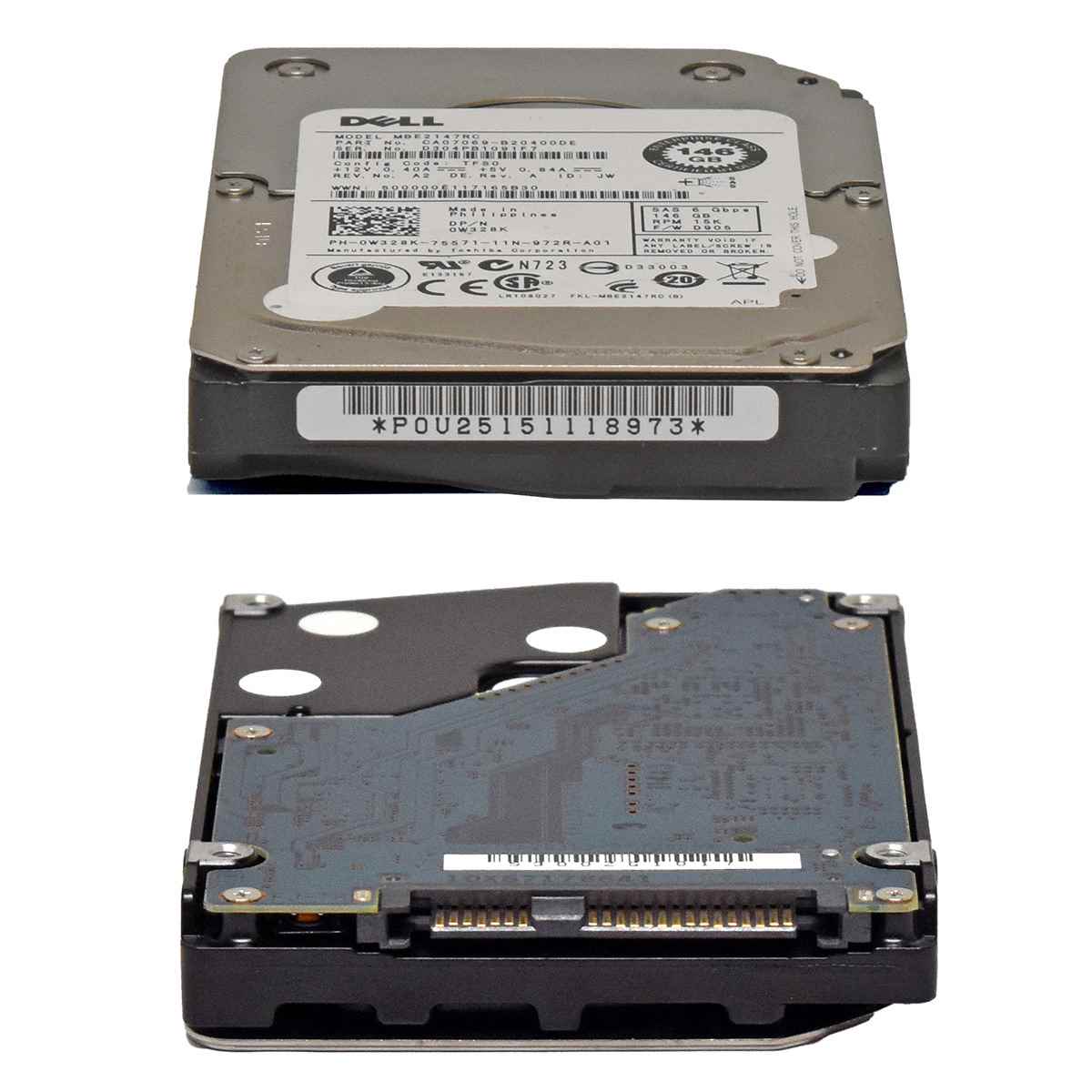 Dell 146GB Festplatte 2.5" 0W328K SAS 6Gbps RPM 15k Dell 146GB Festplatte 2.5" 0W328K SAS 6Gbps RPM 15k