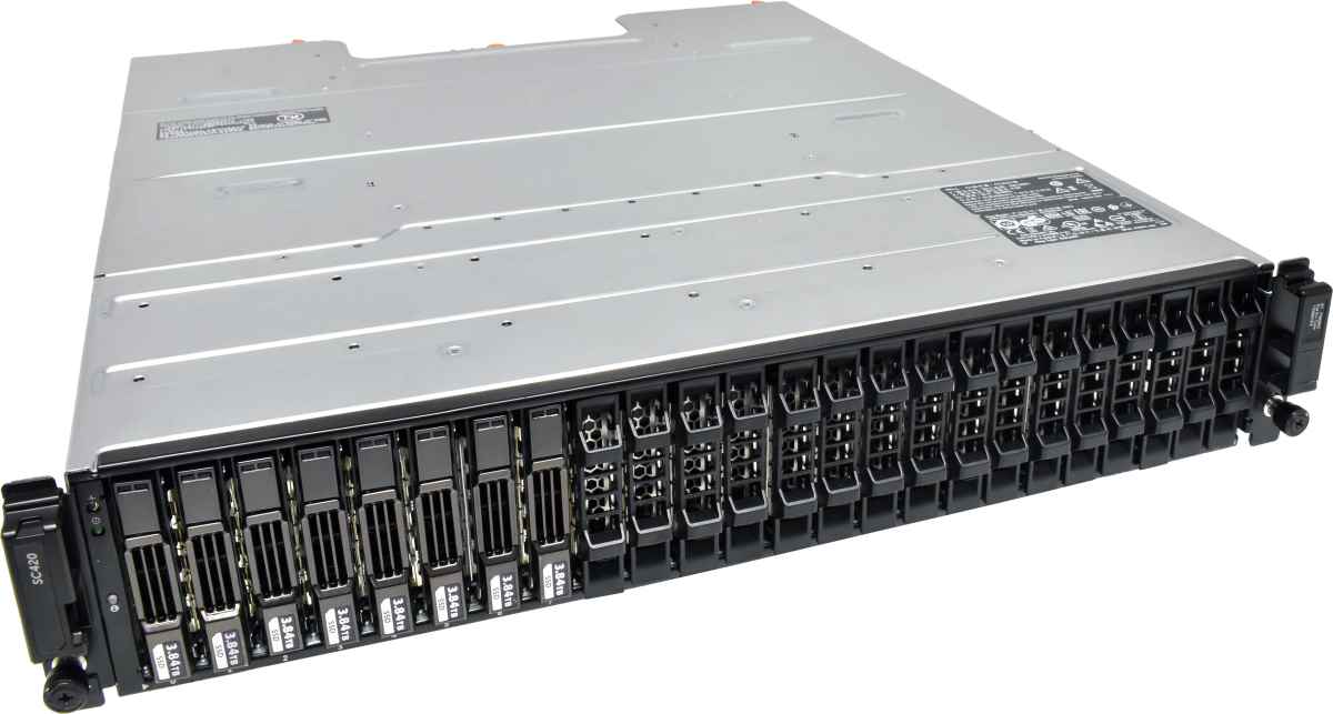 Dell EMC Storage SC420 2x 12G SAS 4 Controller 24x2.5 SFF 2x PSU Dell EMC Storage SC420 2x 12G SAS 4 Controller 24x2.5 SFF 2x PSU