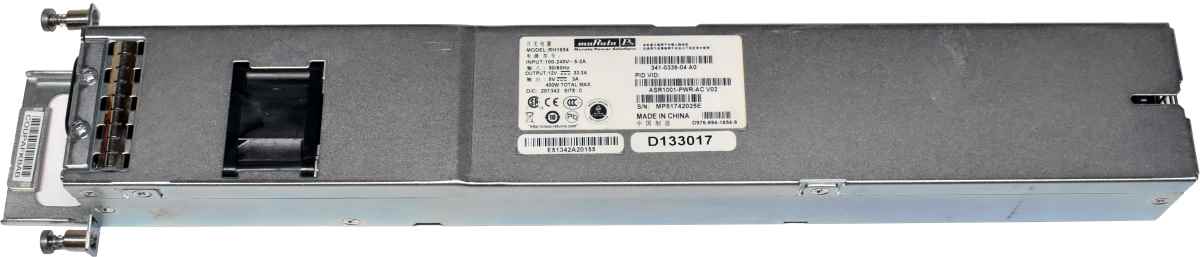 Cisco 400W Power Supply ASR1001-PWR-AC 341-0338-04 Cisco 400W Power Supply ASR1001-PWR-AC 341-0338-04