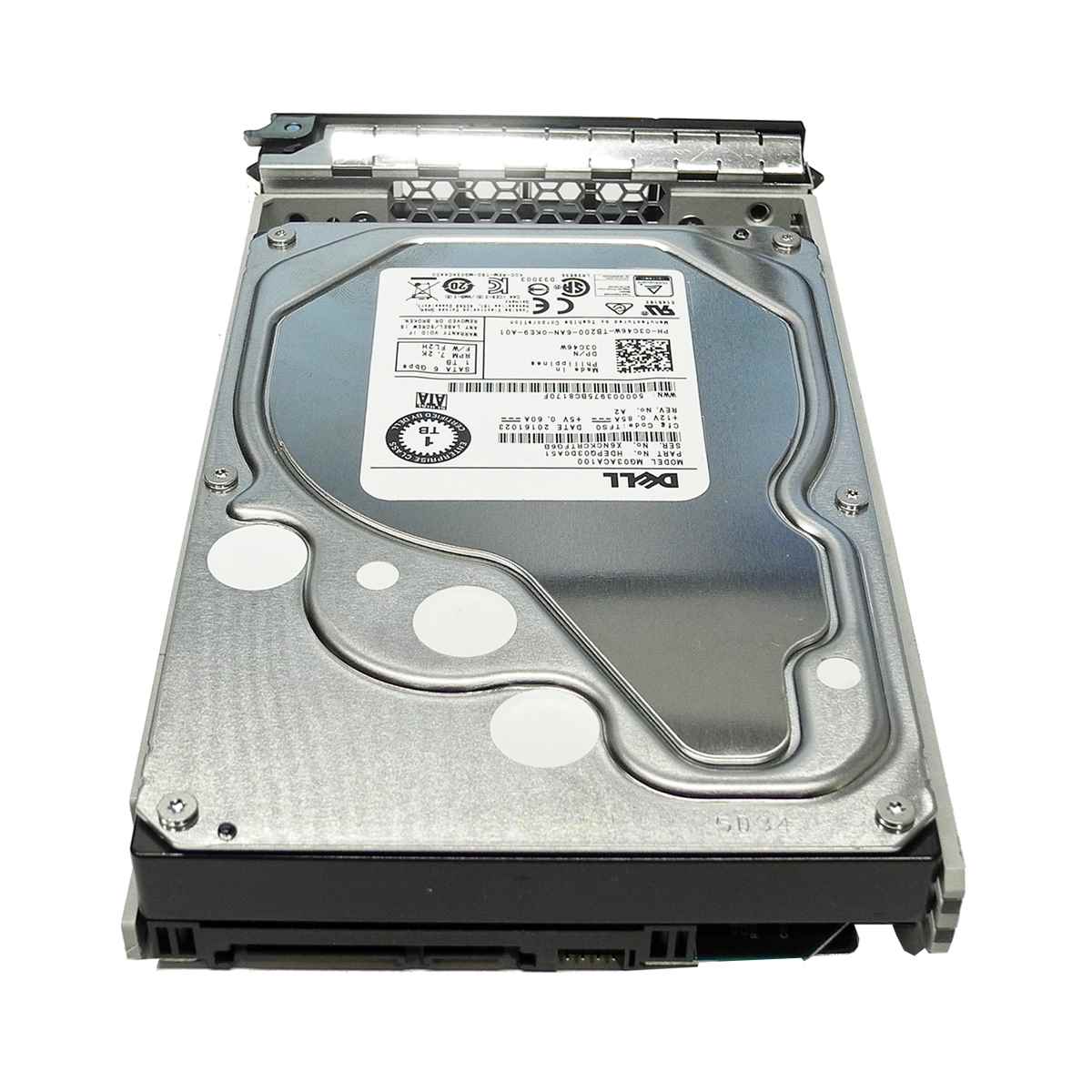 Dell 1TB 3.5" 7.2K 6G SATA HDD Festplatte MG03ACA100 03C46W mit Rahmen Dell 1TB 3.5" 7.2K 6G SATA HDD Festplatte MG03ACA100 03C46W mit Rahmen