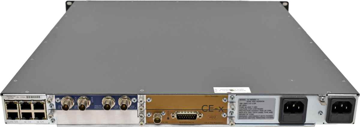 Ericcson Contribution Video Encoder 1U Series 11 Dual-PSU Version CE-CHASSIS-2AC +CE-x Encoder/Pre-Processor