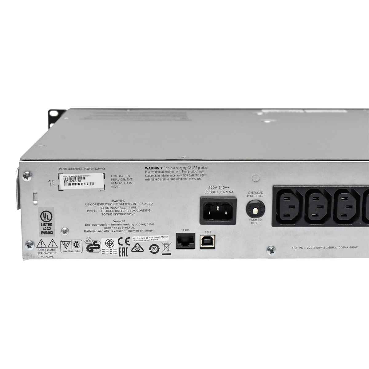 APC Smart-UPS C1000 SMC1000I-2U 1000VA LCD APC Smart-UPS C1000 SMC1000I-2U 1000VA LCD