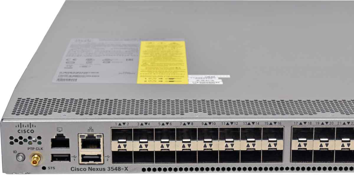 Cisco Nexus 3548-X N3K-C3548P-10GX 68-5626-01 48-Port SFP+ 10GE Switch no Ears Cisco Nexus 3548-X N3K-C3548P-10GX 68-5626-01 48-Port SFP+ 10GE Switch no Ears