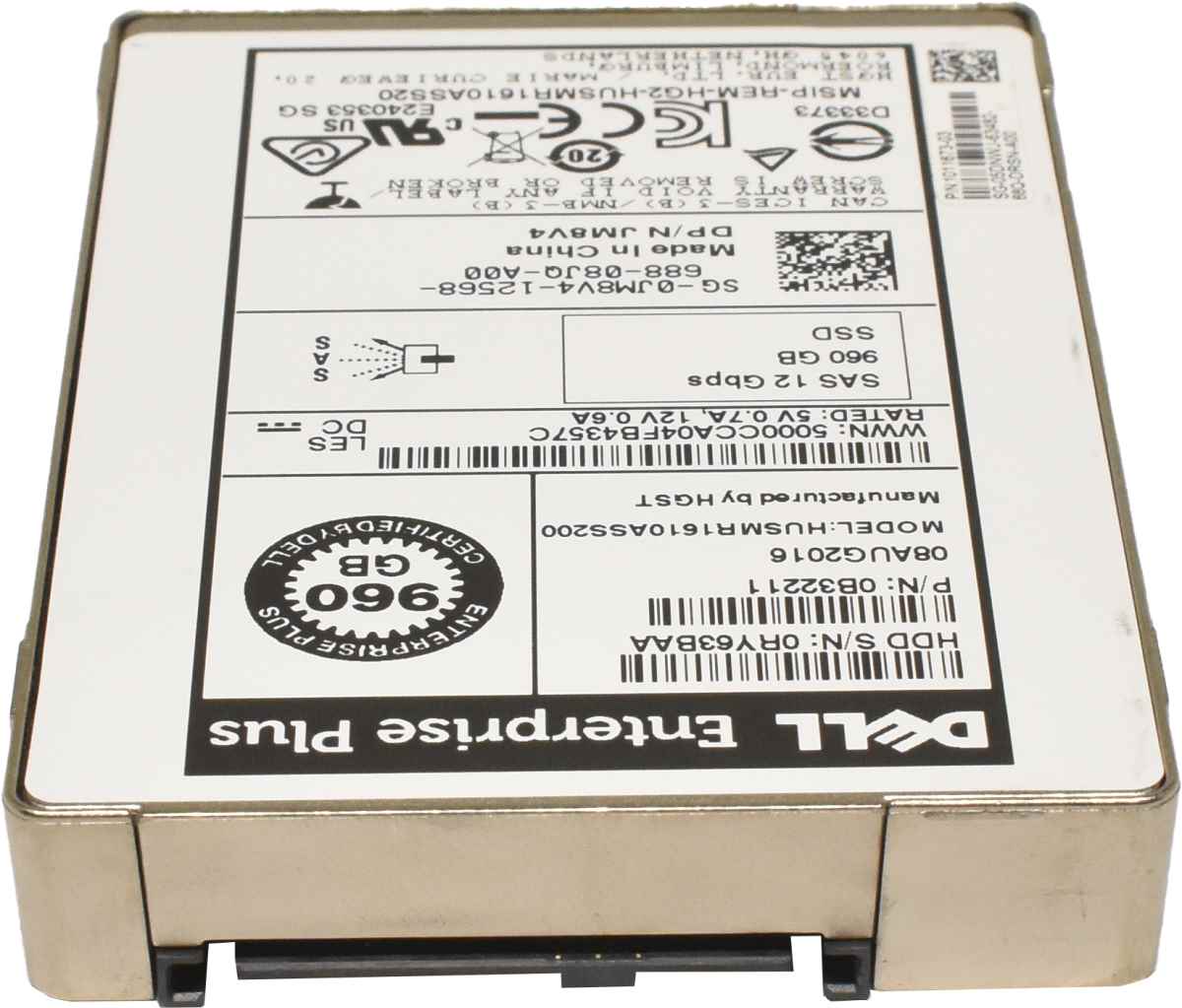Dell 960GB 2.5" 12G SAS SSD HUSMR1610ASS200 0JM8V4 SC4020 SC5020 SC7020F Storage Dell 960GB 2.5" 12G SAS SSD HUSMR1610ASS200 0JM8V4 SC4020 SC5020 SC7020F Storage