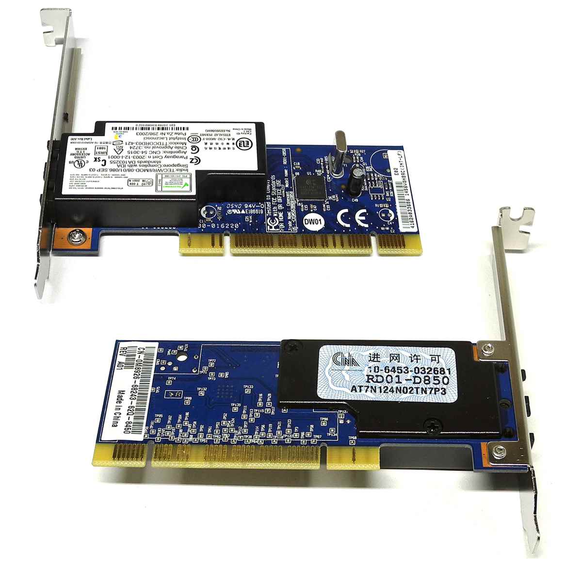DELL 0M8926 Conexant RD01-D850 Dual-Port RJ-11 PCI Fax Modem Card DELL 0M8926 Conexant RD01-D850 Dual-Port RJ-11 PCI Fax Modem Card