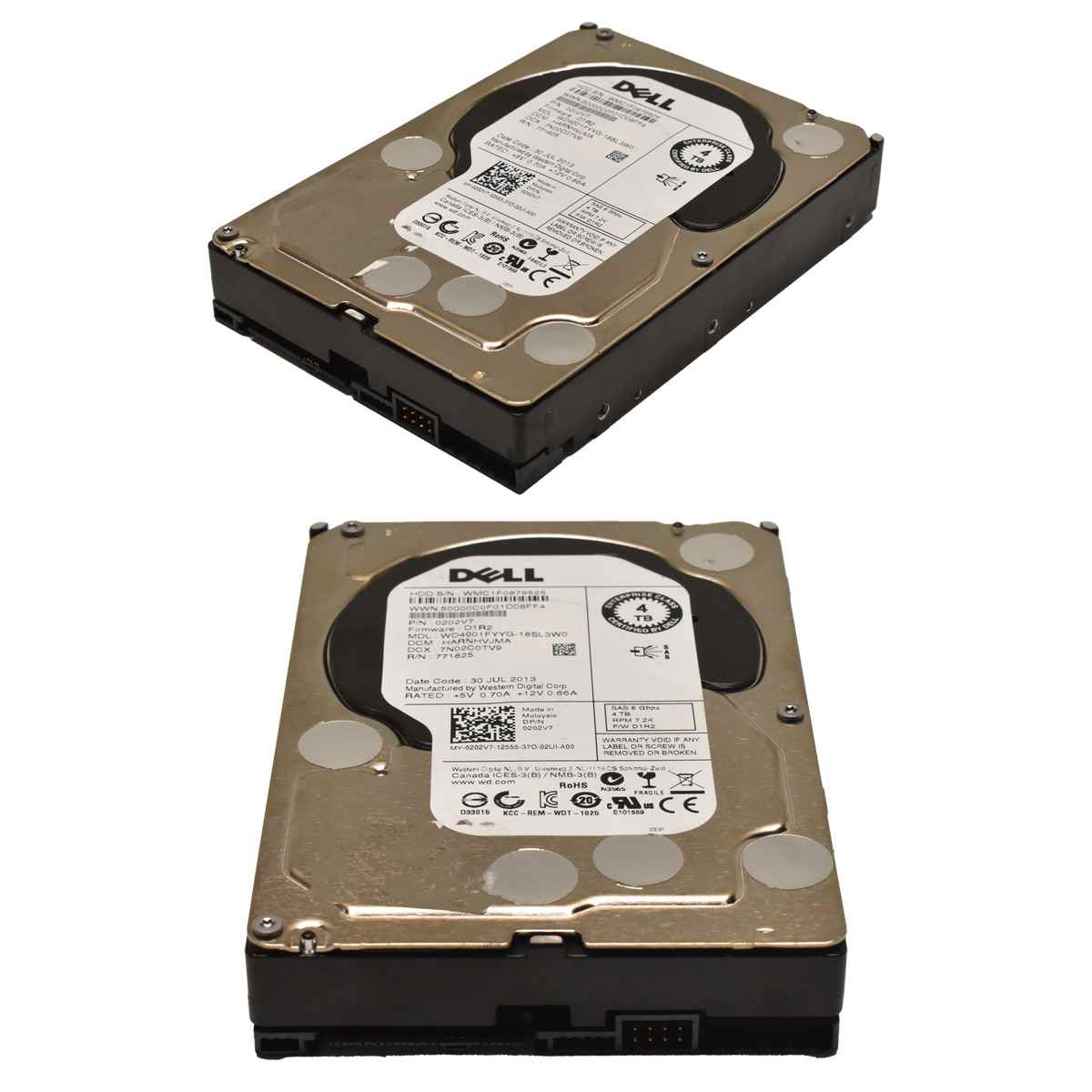 DELL WD 4TB 3.5" 7.2K 6G 32MB SAS HDD Festplatte WD4001FYYG-18SL3W0 0202V7 DELL WD 4TB 3.5" 7.2K 6G 32MB SAS HDD Festplatte WD4001FYYG-18SL3W0 0202V7