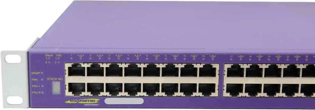 Extreme Summit X450E-48p 48-Port RJ-45 PoE GE Switch 4x SFP +Rack Ears Extreme Summit X450E-48p 48-Port RJ-45 PoE GE Switch 4x SFP +Rack Ears