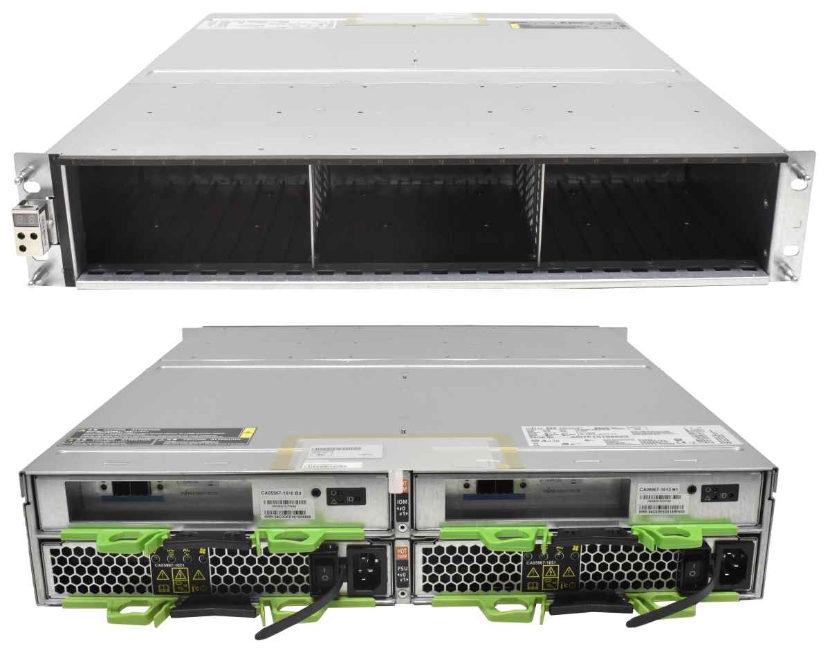 Fujitsu Storage ET DX8700/8900 S3 2.5 DE 24x 2,5" SFF 12G Disk Array CA05967-1610 ohne Rack Ears