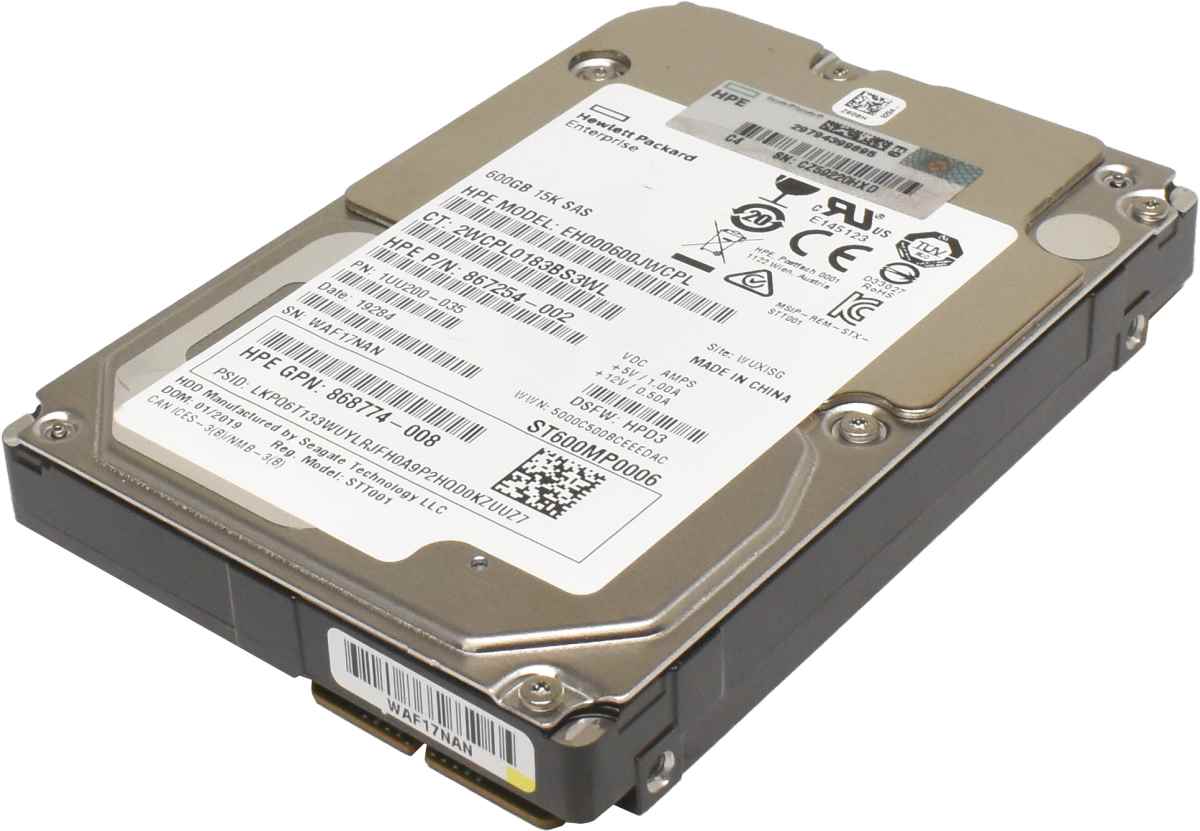 HP Seagate 600GB 2.5" 15K 12G SAS HDD Festplatte EH000600JWCPL ST600MP0006