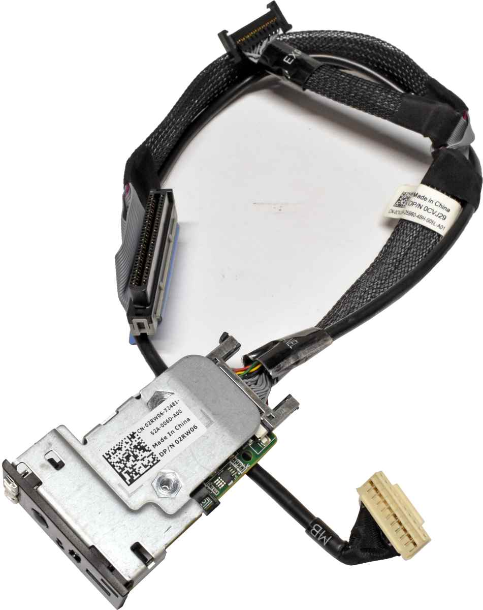 Dell PowerEdge R630 Front Control Panel 08KW2H 6Y41B0005701 + Cage + Kabel