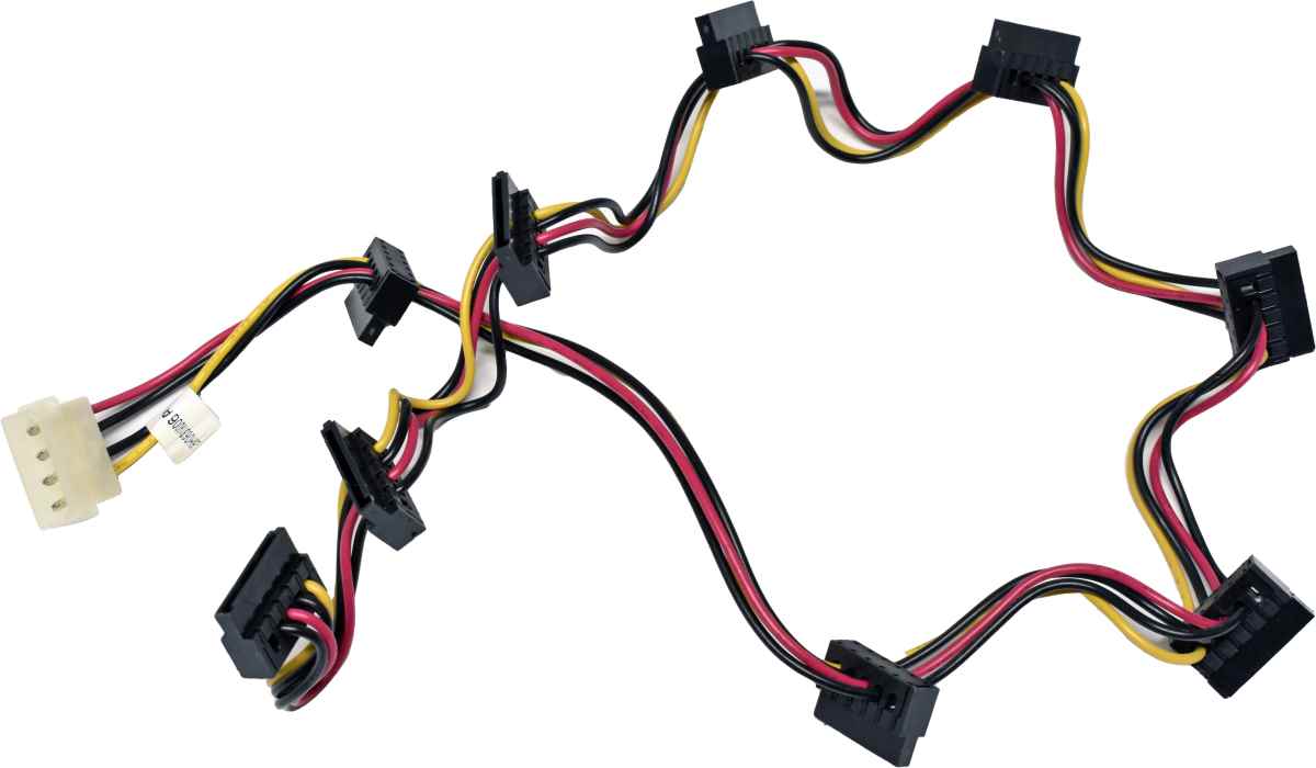 ZT System SATA Kabel Intern 9-Ports + Strom Stecker 26H06319006A0 800mm